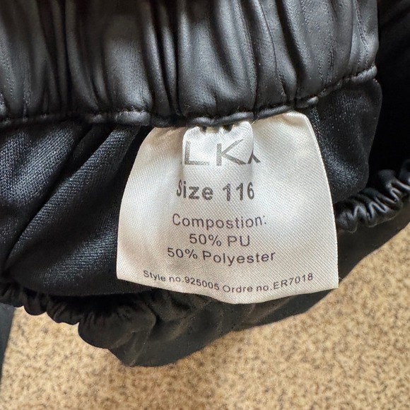 ELKA Kids Rain Suit Set Jacket Pants Black Reflective Size 116 6Y Waterproof - Picture 8 of 16